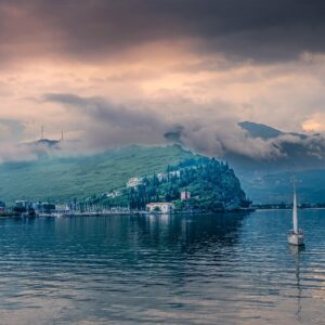 Golden Glow Over Lake Garda