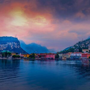 Sunset over Riva del Garda