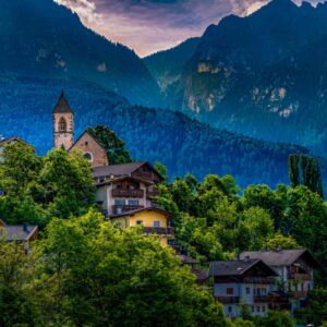 Village in the Dolomites – Tranquil Mountain Haven