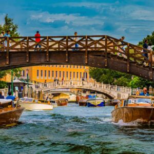 Wooden Bridge over the Grand Canal